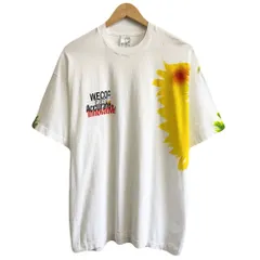 SCREEN STARS スクリーンスターズ 花 植物 フロントプリント シングルステッチ 半袖Tシャツ 白×カラフル XLサイズ No.Y208のサムネイル