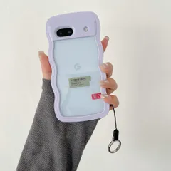 Google Pixel 8A かわいい ケース 波状フレーム うねうねグーグル ピクセル8A 6.1インチ用滑り止め スマホケースウェーブ HILEGENER デザイン 手にフィット スマホカバー 韓国 可愛い 女性用 女子向け クリア TPUカバー 波状エ
