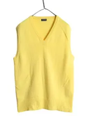 【お得なクーポン配布中!】 60s 70s スコットランド製 高級 100% カシミヤ ブルックスブラザーズ Vネック ニット ベスト メンズ L / ヴィンテージ 重ね着 プルオーバー