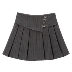 SANDRO グレー プリーツスカート - メルカリ