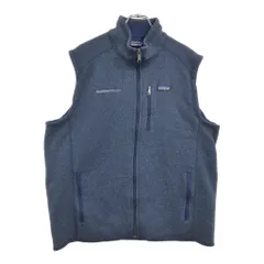 patagonia パタゴニア ベターセーター フリースベスト 大きいサイズ アウトドア ネイビー(メンズ XXL)中古 古着 v4341