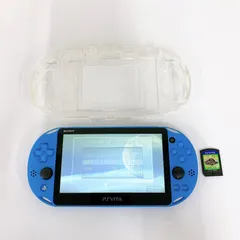 ●【初期化済み】SONY PSVita 本体 アクアブルー PCH-2000 SOUL SACRIFICE DELTA ソウル・サクリファイス デルタ【ゲーム機本体】【1】