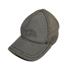 THE NORTH FACE ☆ ノースフェイス チェック メッシュキャップ 帽子 キャップ グレー キッズ 51cm 春夏 アウトドア スポーツ■LIBC37