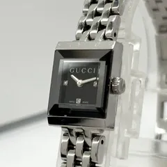 美品】グッチ GUCCI 128.5 Gフレーム レディース腕時計 クォーツ