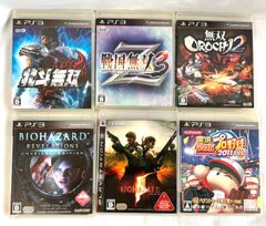 PS3 ソフト 戦国無双Z/バイオハザード5 /リベレーションズ/無双OROCHI 2/北斗無双/実況パワフルプロ野球2011(PS3)決定版 まとめ 現状品