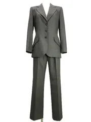ジュンアシダ jun ashida カシミヤ パンツ スーツ セットアップ ジャケット 7 グレーのサムネイル