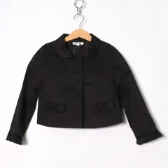 べべ ショートジャケット ボレロ フォーマル 卒入園式 キッズ 女の子用 120サイズ ブラック BeBe 【中古】