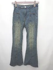 ◇ Θ dazy starseries ストレッチ　フレア デニム ジーンズ パンツ サイズL ブルー レディース P  【1410230003501】