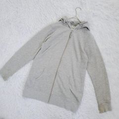 〚SUGAROA〛(М)　リラックスフード付きシンプルジップアップパーカー