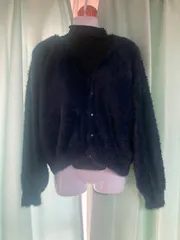 1359.ROPÉ PICNIC 紺のパールボタンのVネックカーディガン☆