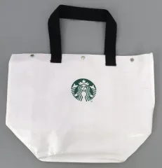 【中古】バッグ ロゴ(グリーン×ホワイト) トートバッグ 「スターバックス」
