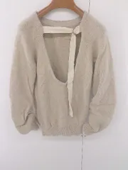 ◇ snidel スナイデル 長袖 ニット セーター サイズF ベージュ系 レディース E  【1304050011597】