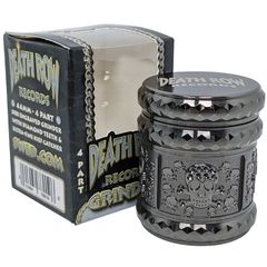 Death Row Records Zinc Gem Cut Skull Grinder