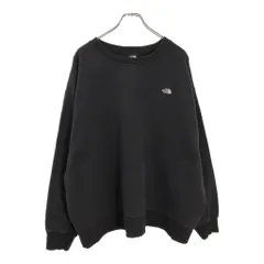 THE NORTH FACE ノースフェイス ワンポイントロゴ スウェット アウトドア ブラック(メンズ XL)中古 古着 V1203