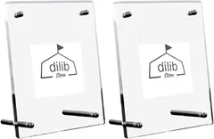 dilib ディスプレイケース カードスタンド アクリルフレーム トレーディングカード 写真立て フォトフレーム クリアー 2個セット( クリアー， 2個セット)