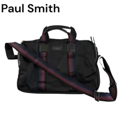 【管28173】最終値下げ☆Paul Smith   ポールスミス　2Way メンズ ビジネスバッグ  ブリーフケース　マルチストライプ ブラック
