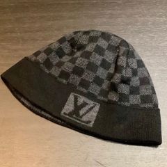 ★お盆期間限定価格★ ルイヴィトン LOUISVUITTON LVロゴ ダミエグラフィット ニット帽 M74197 メンズ レディース ヴィトン 帽子 IU311J