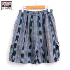 90s vintage ネイティブ柄 カーゴ ショートパンツ メンズ 表記XLサイズ