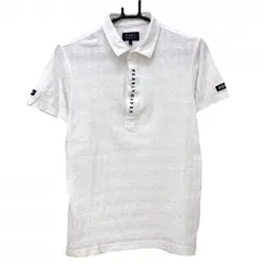 【美品】パーリーゲイツ 半袖ポロシャツ 白 千鳥格子 コットン100％ メンズ 4(M) ゴルフウェア 2023年モデル PEARLY GATES