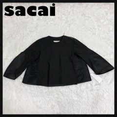渡辺 満里奈”《25年 試着程度の美品》☆sacai サカイ☆カットソー 黒
