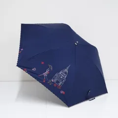 【新品タグ付】ニナリッチ　サマーシールド　二つ折日傘　ネイビー　花柄 NINA RICCI ニナリッチ 折りたたみ傘 日傘 雨傘 晴雨兼用傘