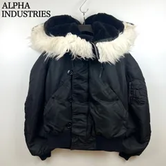 【美品】80s USA製 ALPHA N2B 黒 L ファー ALPHA INDUSTRIES 80s N-2B USA製 フライトジャケット