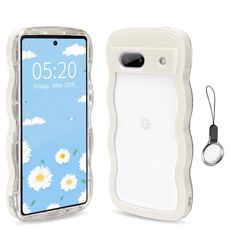 【数量限定】スマホケースウェーブ デザイン 6.1インチ用滑り止め 手にフィット ピクセル8A スマホカバー 韓国 グーグル 可愛い 耐衝撃 女性用 女子向け うねうね クリア 波状フレーム ソフト TPUカバー ケース 波状エッジ ソフトシェル かわいい ケ