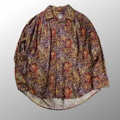 【極美品】AIE ストライプ ペインター シャツ 長袖 ギャザー Mサイズ AiE＞ストライプ プリント ペインター シャツ