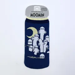 ムーミン ニョロニョロ あれこれポーチ ネイビー