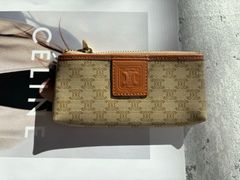 CELINE マカダム柄ベージュ キーコインケース