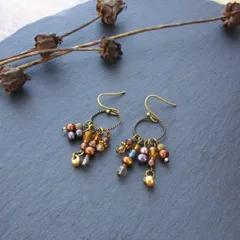 【惑星ピアス】土星*saturn* (ce-23)／ハンドメイドピアス