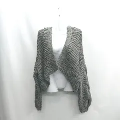 ◇ ⊇ apart by lowrys アパートバイローリーズ 長袖 カーディガン サイズF ダークグレー レディース E  【1502200013259】