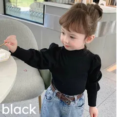 【90サイズ】パフスリーブトップス　子供服　ベビー服　韓国
