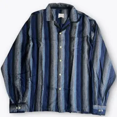 【60s】TOWNCRAFT オープンカラー レーヨン シャドーストライプシャツ 2000000020457