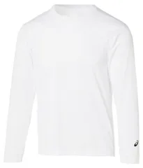 asics アシックス LS TOP Bホワイト S 2063A227 100 | スポーツ スポーツウェア バスケットボール トップス ゲームシャツ ロングスリーブ シャツ 長袖 吸汗速乾 ユニセックス スポーツ用品 グッズ ベーシック ワンポイント