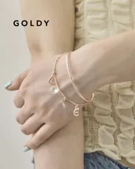GOLDY ゴールディ ラブ チャーム バングル & ブレスレット 4250601
