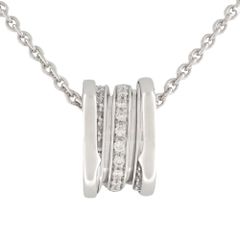 BVLGARI(ブルガリ) ビーゼロワン ビー・ゼロワン ダイヤモンド ネックレス アクセサリー ジュエリー B-zero1 ペンダント K18 ホワイトゴールド WG シルバー銀 レディース 40802067366【中古】【アラモード】