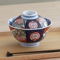 [美濃焼 食器 陶器]錦小桜 5.0反蓋丼 どんぶり