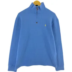 古着 ラルフローレン Ralph Lauren POLO by Ralph Lauren ハーフジップスウェットシャツ トレーナー メンズL相当/eaa501019