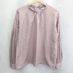 ◇ ⊂ Discoat ディスコート リボン 長袖 ブラウス サイズF ピンク レディース E  【1502030024326】