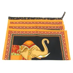 ジムトンプソン ハンカチ ナプキン 4点セット 象柄 花柄 タイ ブランド まとめて レディース JIM THOMPSON 【中古】