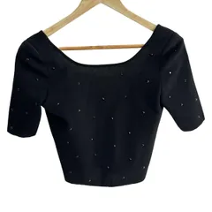 フォクシーニューヨーク　半袖トップス　近年モデル　現行タグ　ブラック　40　L 中古・古着通販】FOXEY NEWYORK (フォクシーニューヨーク