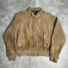 Polo By Ralph Lauren ポロバイラルフローレン  90's 90年代 スウェードレザージャケット ヴィンテージ 裏地チェック L