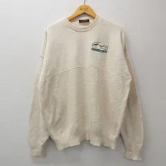 XL/古着 長袖 セーター メンズ 90s ノースウエスト 大きいサイズ クルーネック 生成り 25jan22 中古 ニット トップス
