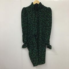 ZARA ザラ ワンピース ひざ丈スカート 2058 101 401 スタンドネック 襟フリル 長袖