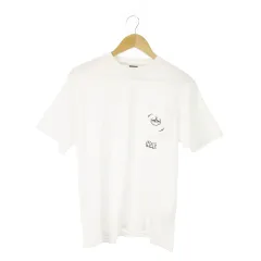 ハフ HUF 半袖Tシャツ クルーネック コットン ロゴ刺繍 S 白 ホワイト /AO15 ■GY42