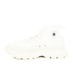 コンバース CONVERSE ALL STAR 100 TREKWAVE MN HI スニーカー ハイカット 厚底 ロゴ レースアップ 大きいサイズ 30cm 白 ホワイト 1SD188 /AH20 ■GY18