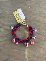 チャームブレスレットUSAインポート /  Bracelet American Flag
