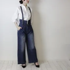 【未使用】NAVE ネイヴ ワイド デニム パンツ 黒 サスペンダー 2WAY 未使用】NAVE ネイヴ ワイド デニム パンツ 黒 サスペンダー 2WAY