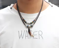 フォローで100円引き♡ メンズネックレス　古着、アメカジ風　長さ40cm〜80cmで調整可能！